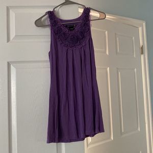 Sweaterworks size small purple tank blouse